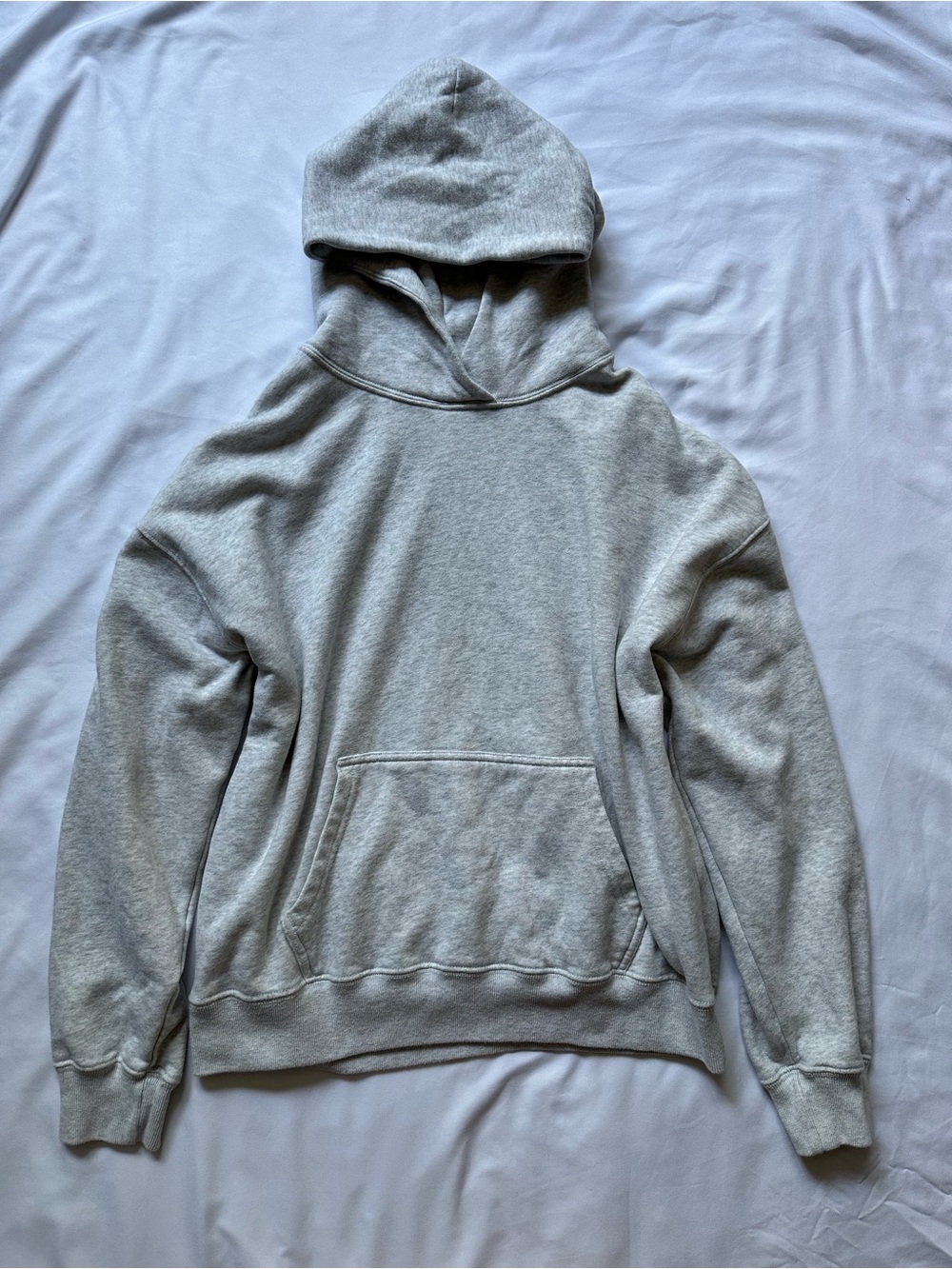 Hollister Light Gray Pullover Hooded Sweatshirt